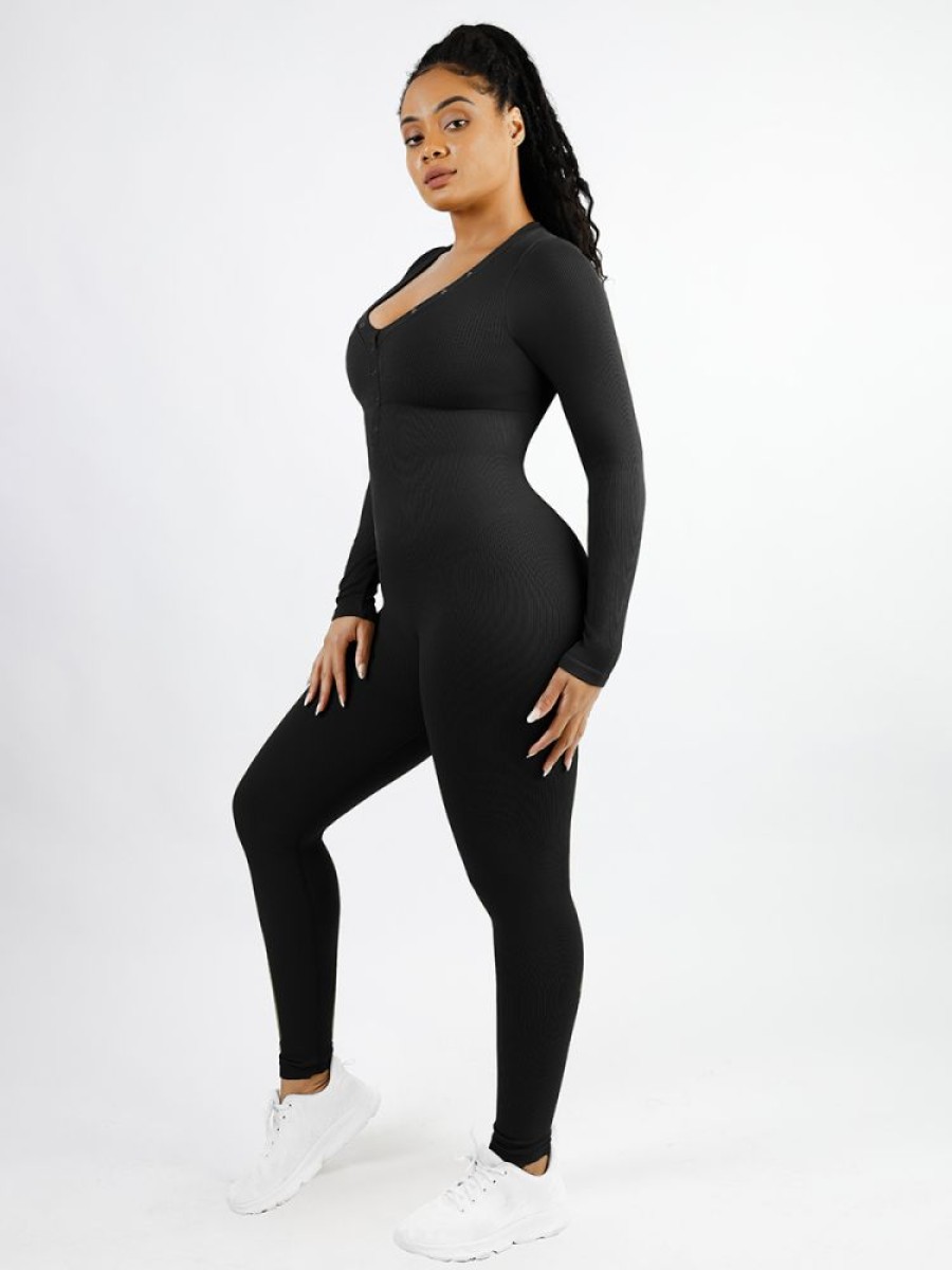 High Stretchy Seamless Tummy Control Jumpsuit