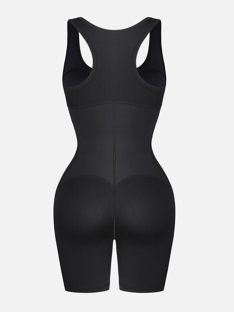 Stretch Athletic Body Shaper With Pockets