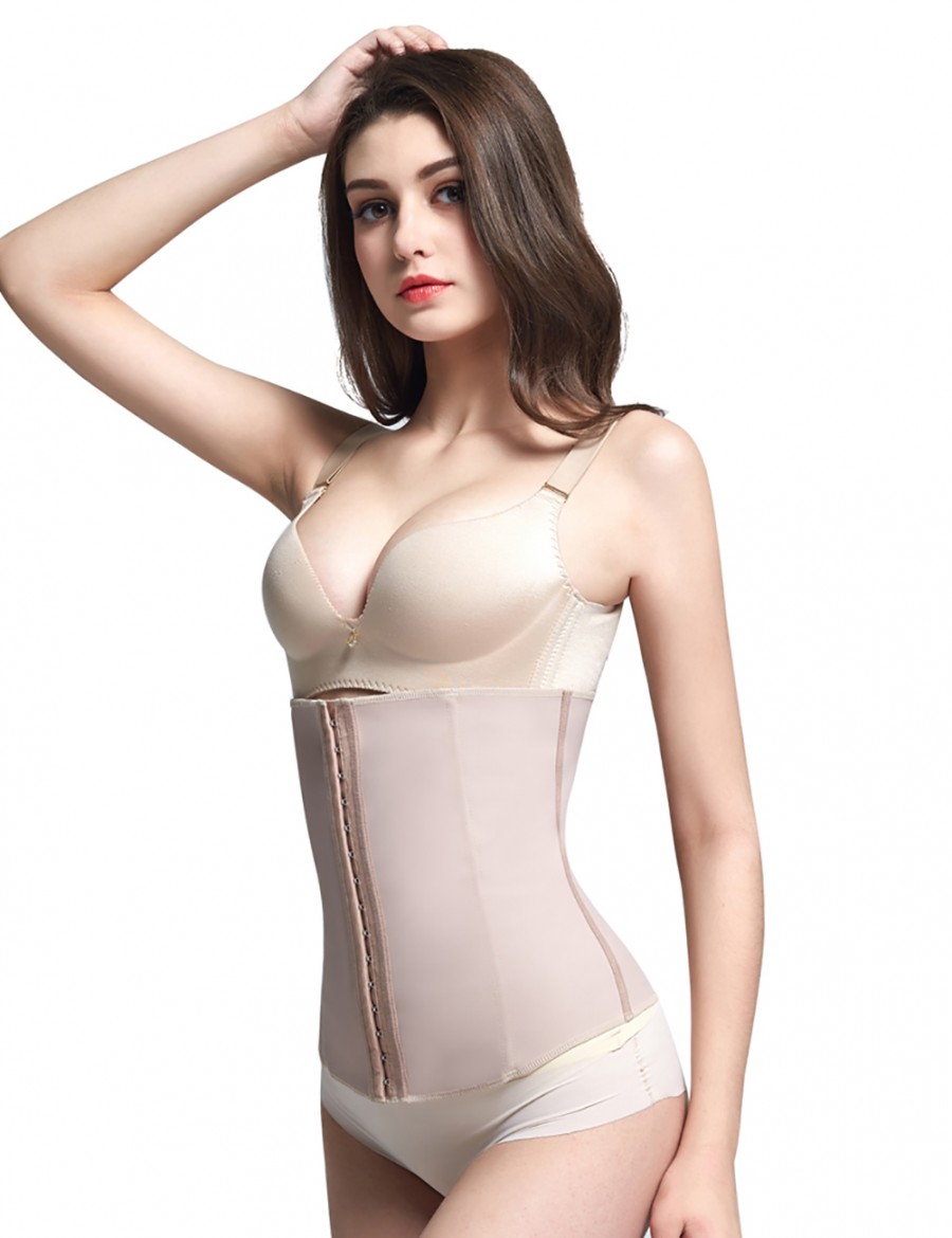 Compression Rubber Waist Cincher Steel Bones Slimming Belly