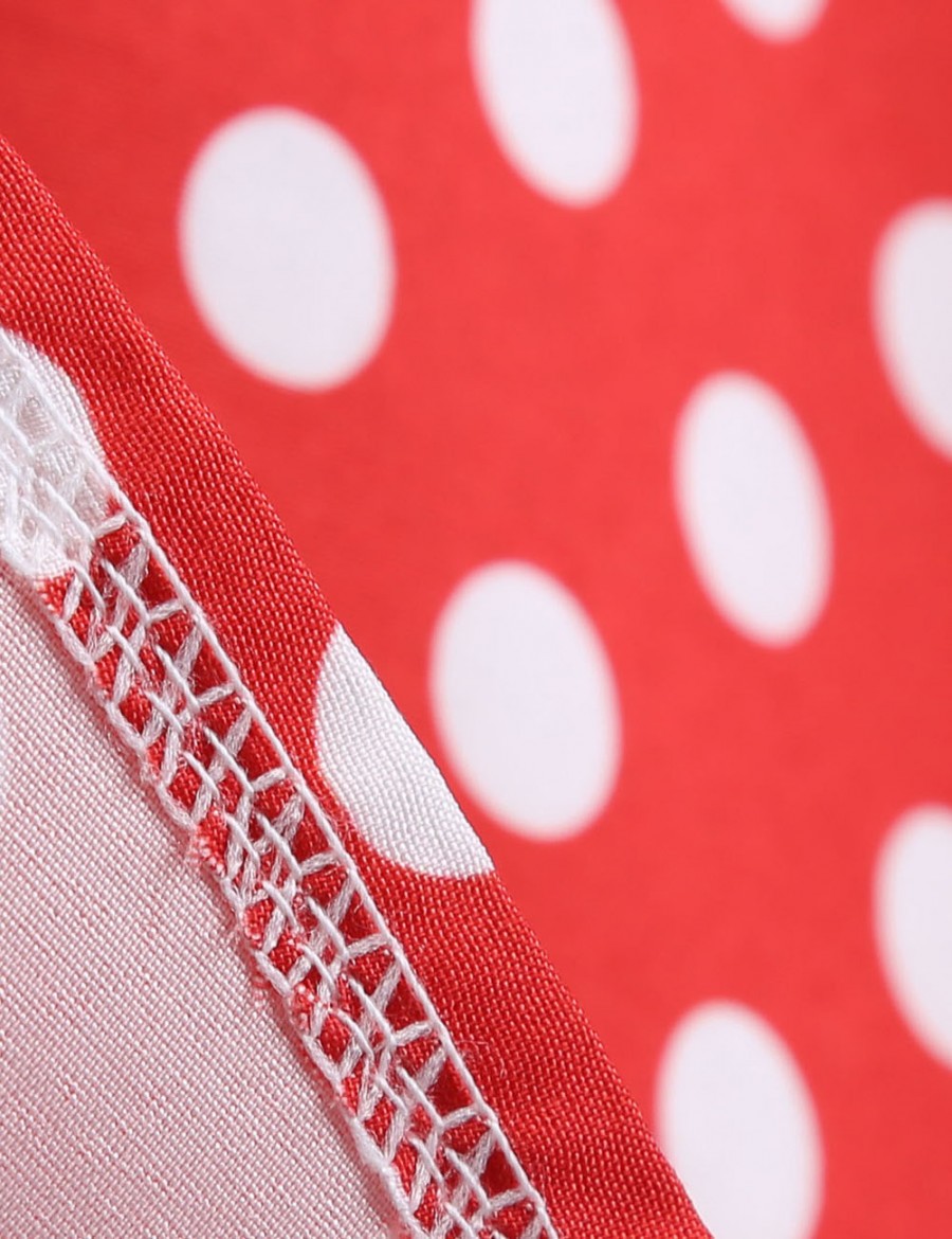 Fairy Dot Lace Round Neck Hollow Zipper Skater Dress Unique Fashion