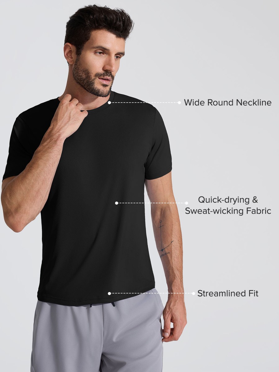 VrractiveWholesale Men’s Quick Dry Sports T-Shirt – Lightweight Polyester Gym Tee