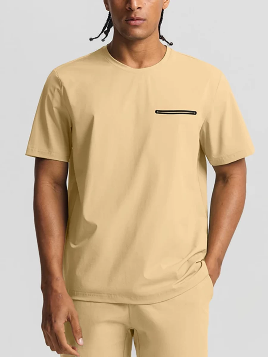 Vractive Wholesale Men’s Breathable Quick-Dry Lightweight Workout T-Shirt Summer Short Sleeve Athletic Gym Tee