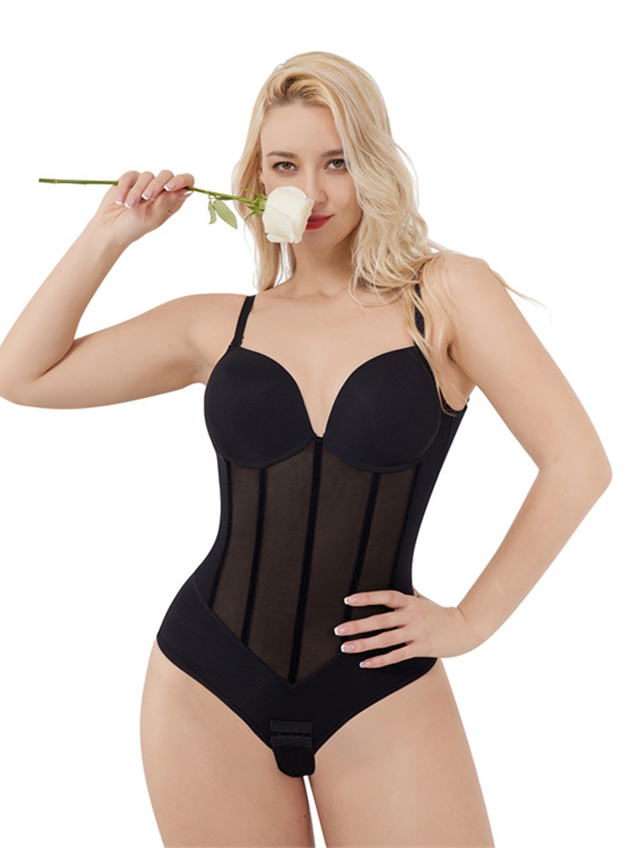 Backless Bodysuit Butt Lifter Thong Shapers For Women Tummy Control Shapewear