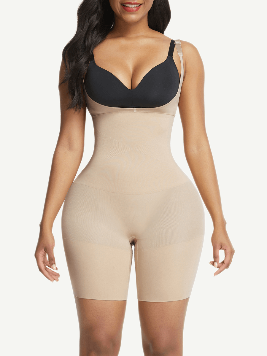 Eco-friendly Seamless Double-layer Abdominal Fit Bodysuit