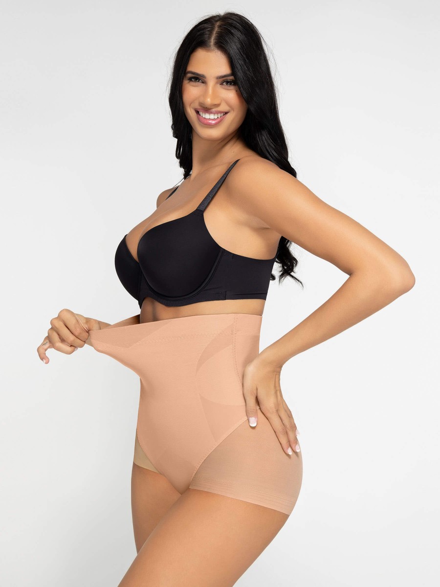 High-Waisted Tummy Control Butt Lifting Shaping Brief