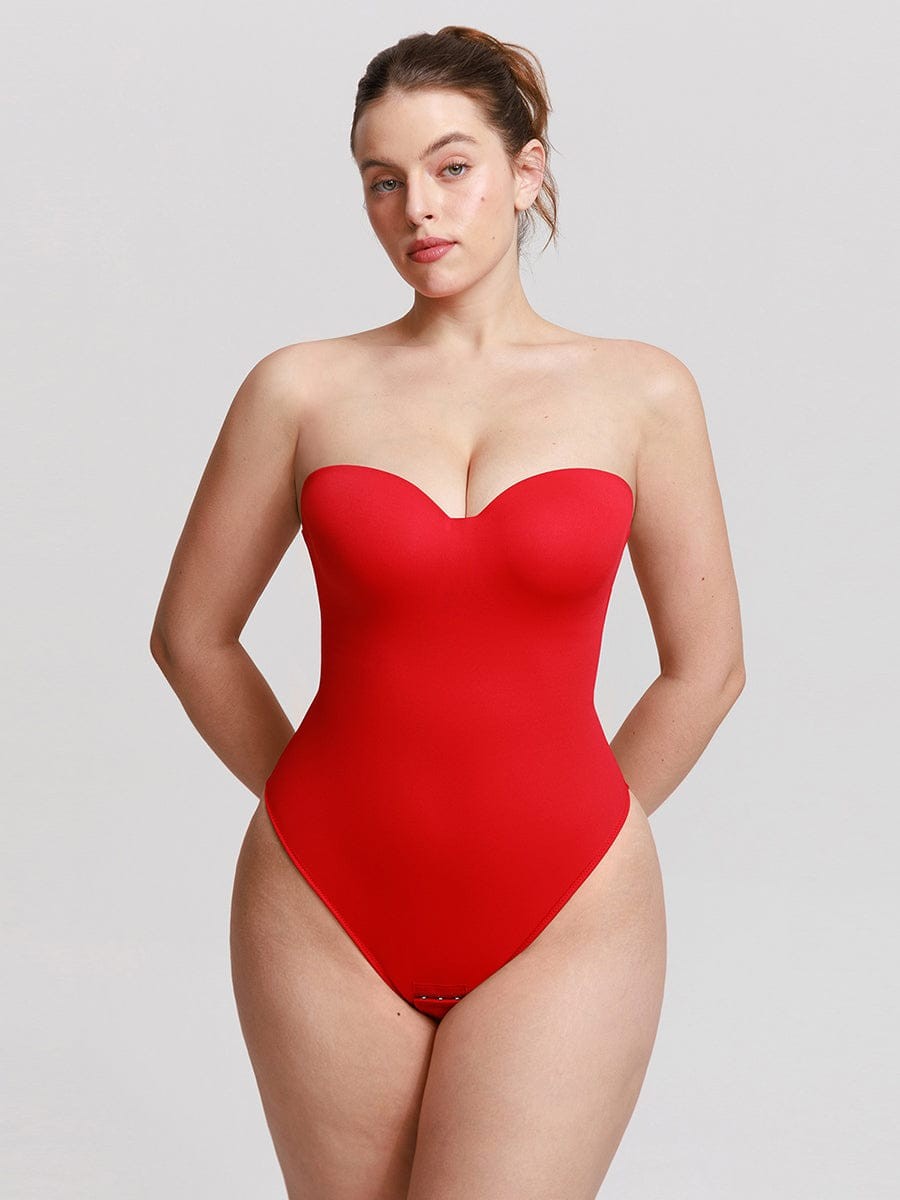 One Piece Waist And Abdomen Shaping Thong Bodysuit