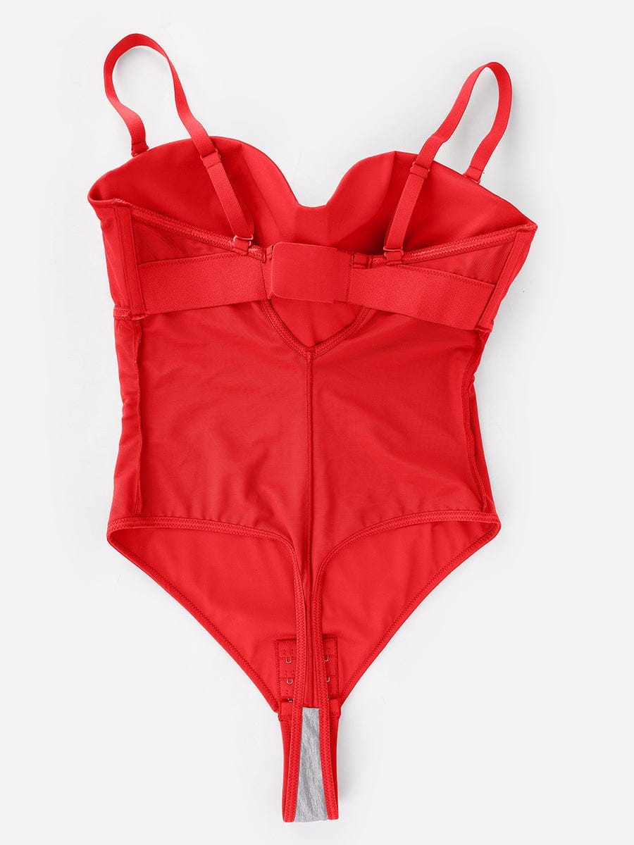 One Piece Waist And Abdomen Shaping Thong Bodysuit