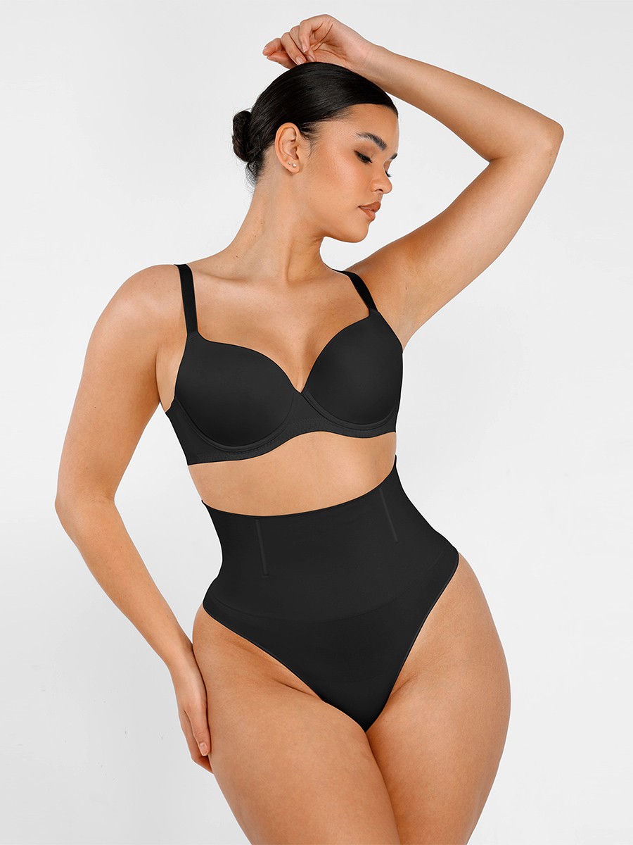 Black Enhancer Butt Lifter Seamless Shapewear Panties