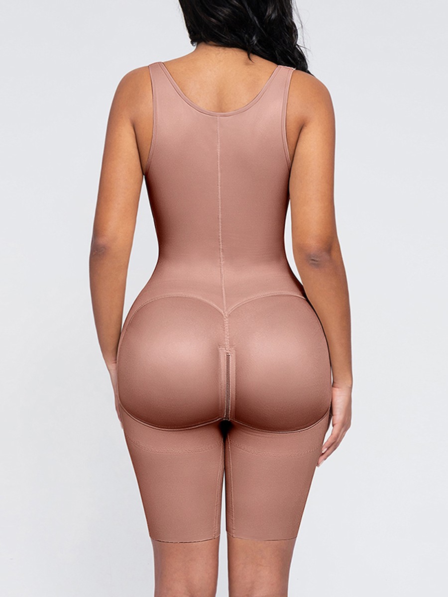 Fashion New Post-Operative Breast-Covering Side-Zip One-Piece Bodysuit