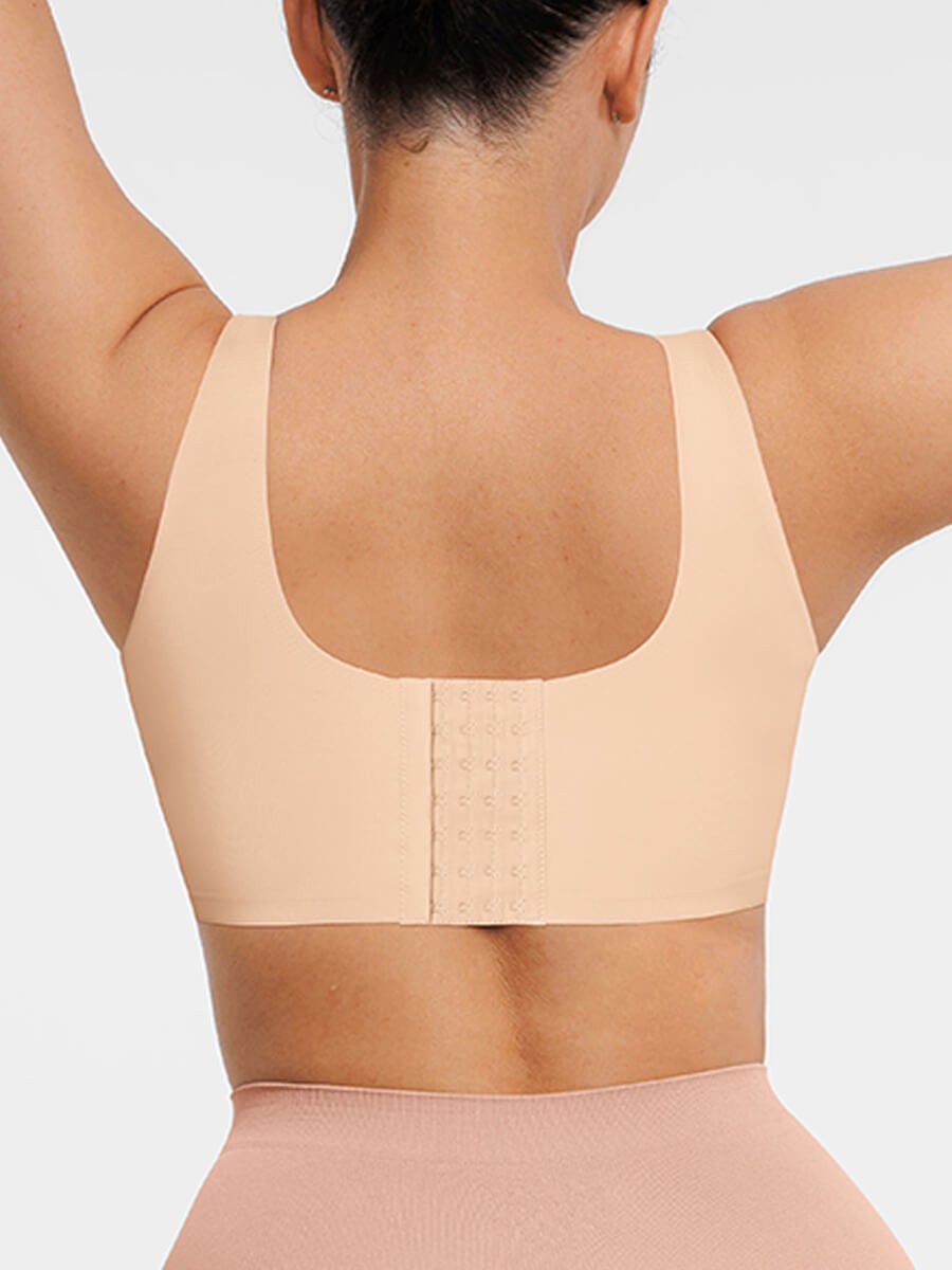 Fitted V-Neck Skin Seamless Bra Tank Top