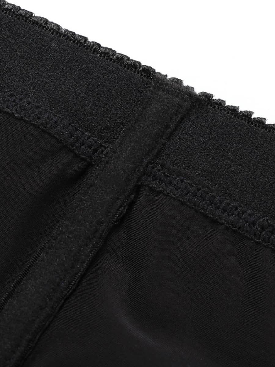 Black Color Hemline Queen Size Butt Lifter Hooks Flatten Tummy