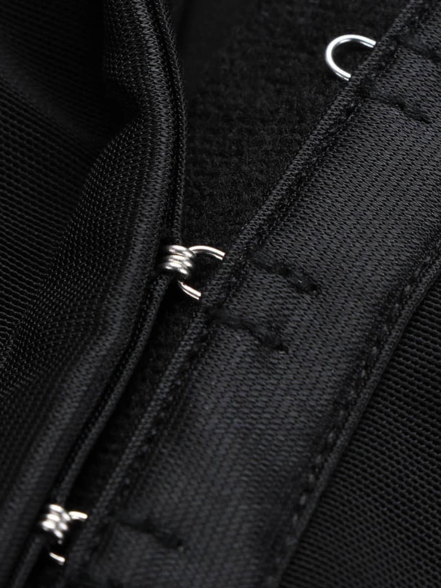 Black Color Hemline Queen Size Butt Lifter Hooks Flatten Tummy