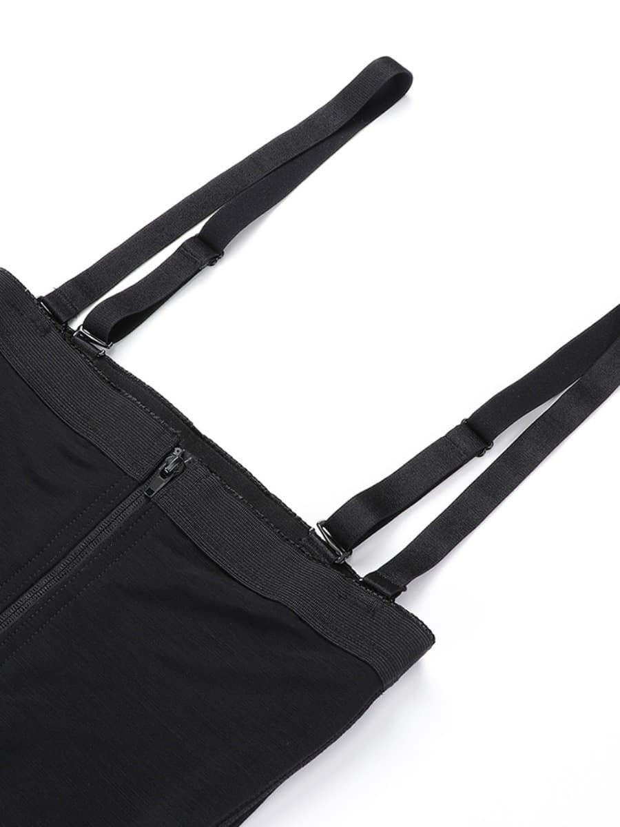 Black Detachable Straps Full Body Shaper Big Size