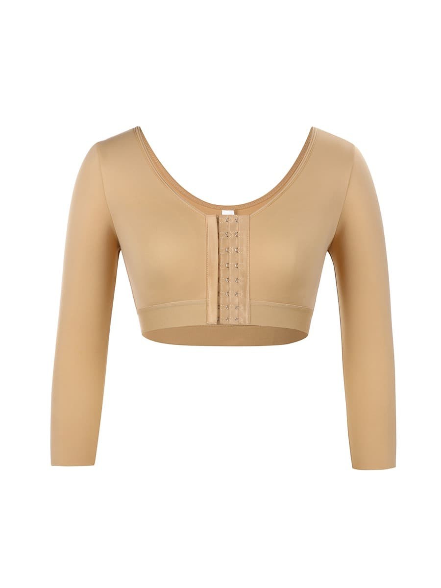 Fashion Skin Color Queen Size 3/4 Sleeve Shapewear Bra Comfortable
