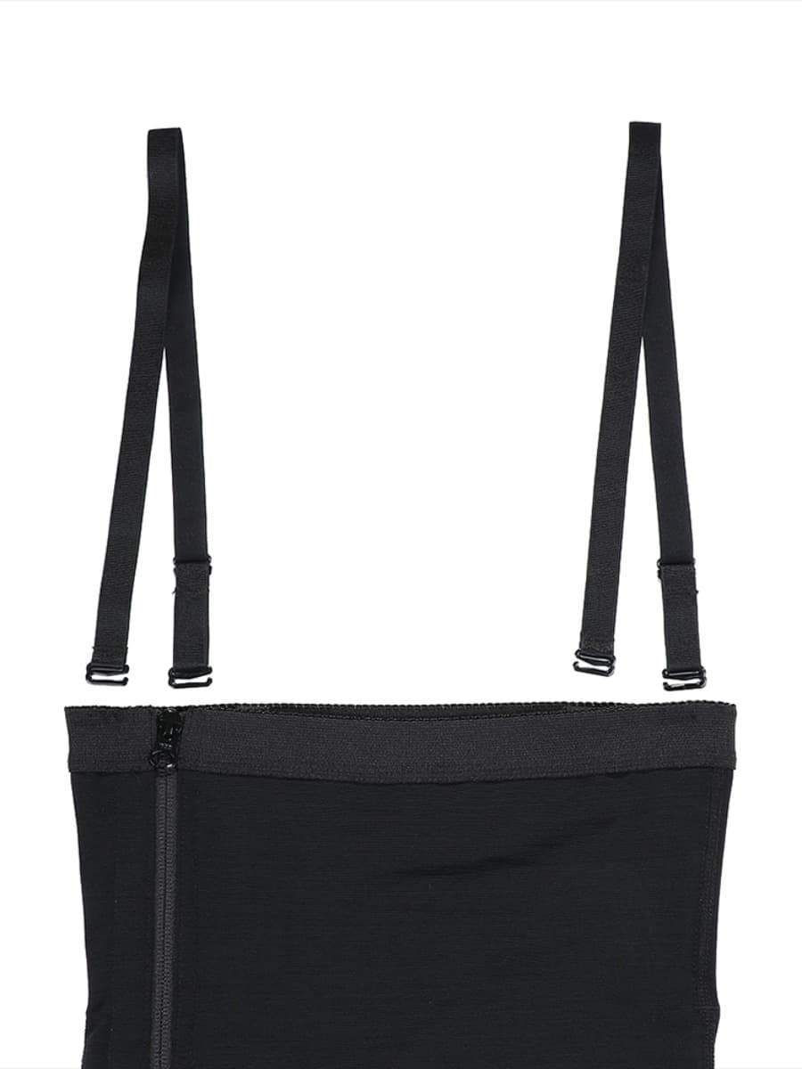 Detachable Straps Side Zip Full Body Shaper Zipper Closure