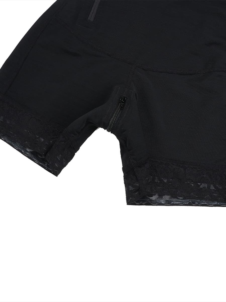 Detachable Straps Side Zip Full Body Shaper Zipper Closure
