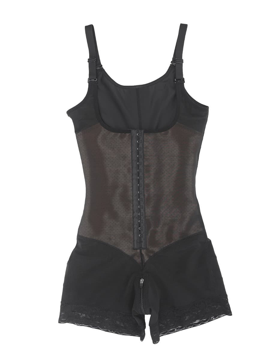 Breathable Latex Open Bust Tummy Control Firm Compression Shapewear