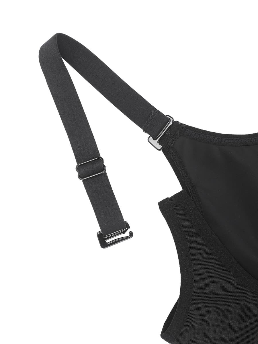 Breathable Latex Open Bust Tummy Control Firm Compression Shapewear