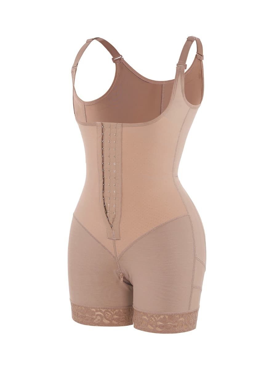 Latex Added Open Bust Tummy Control Shapewear