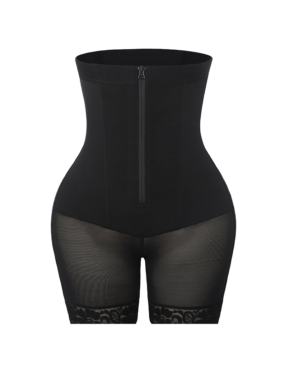 High Waist Adjust Hooks And Zipper Women Tummy Trimmer Shapewear Hip Enhancer