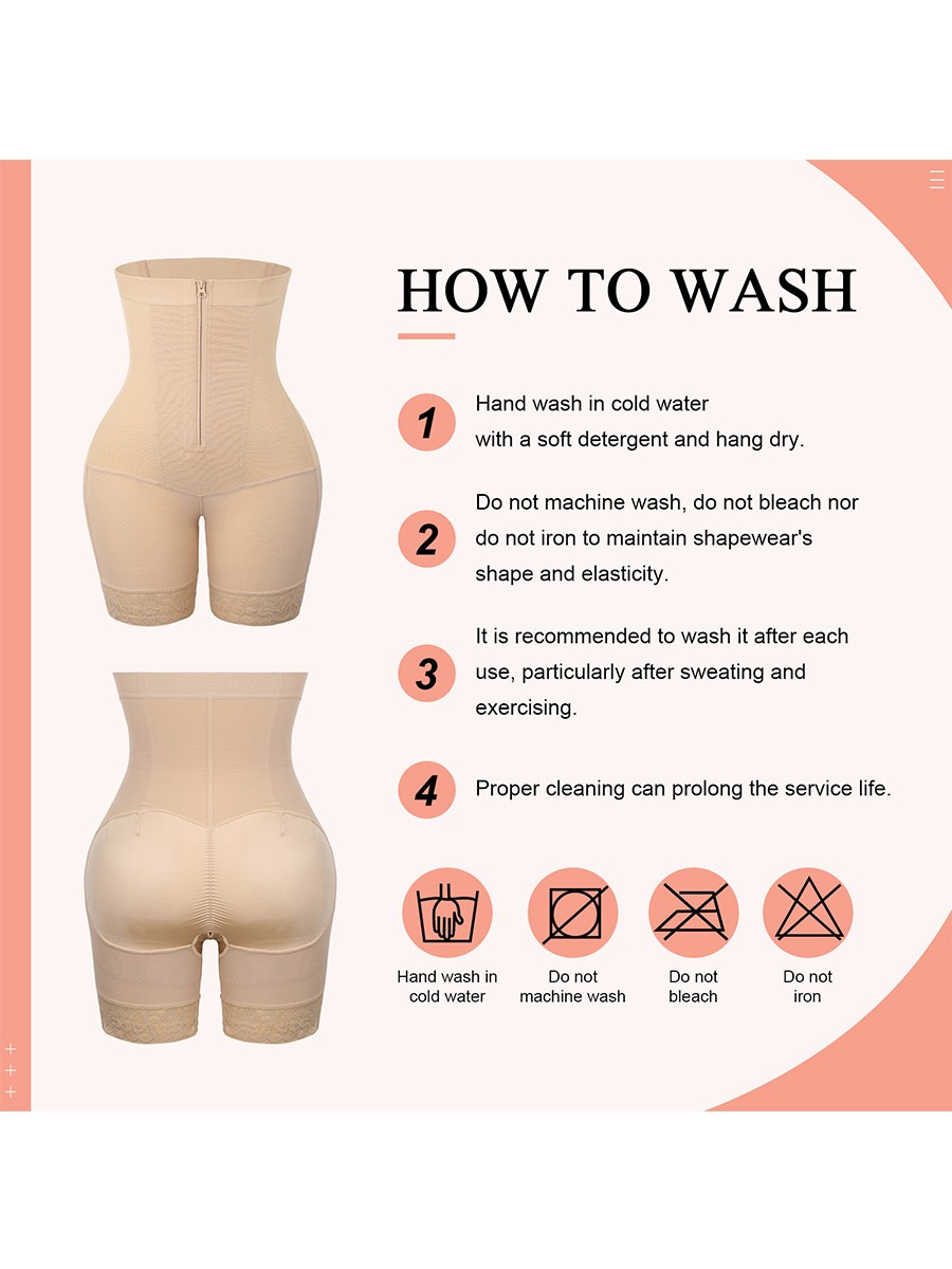High Waist Adjust Hooks And Zipper Women Tummy Trimmer Shapewear Hip Enhancer
