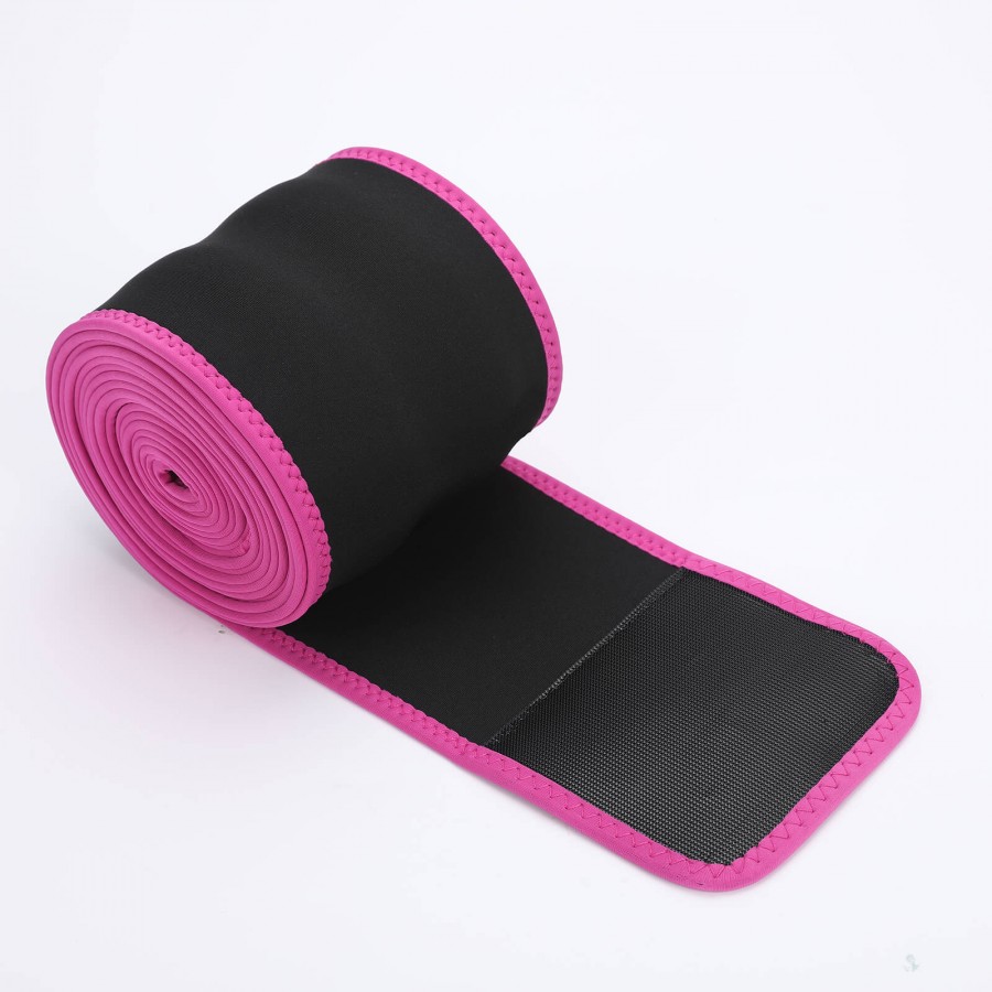 Rose Red Neoprene Weight Loss Waist Wrap Slimming Belly