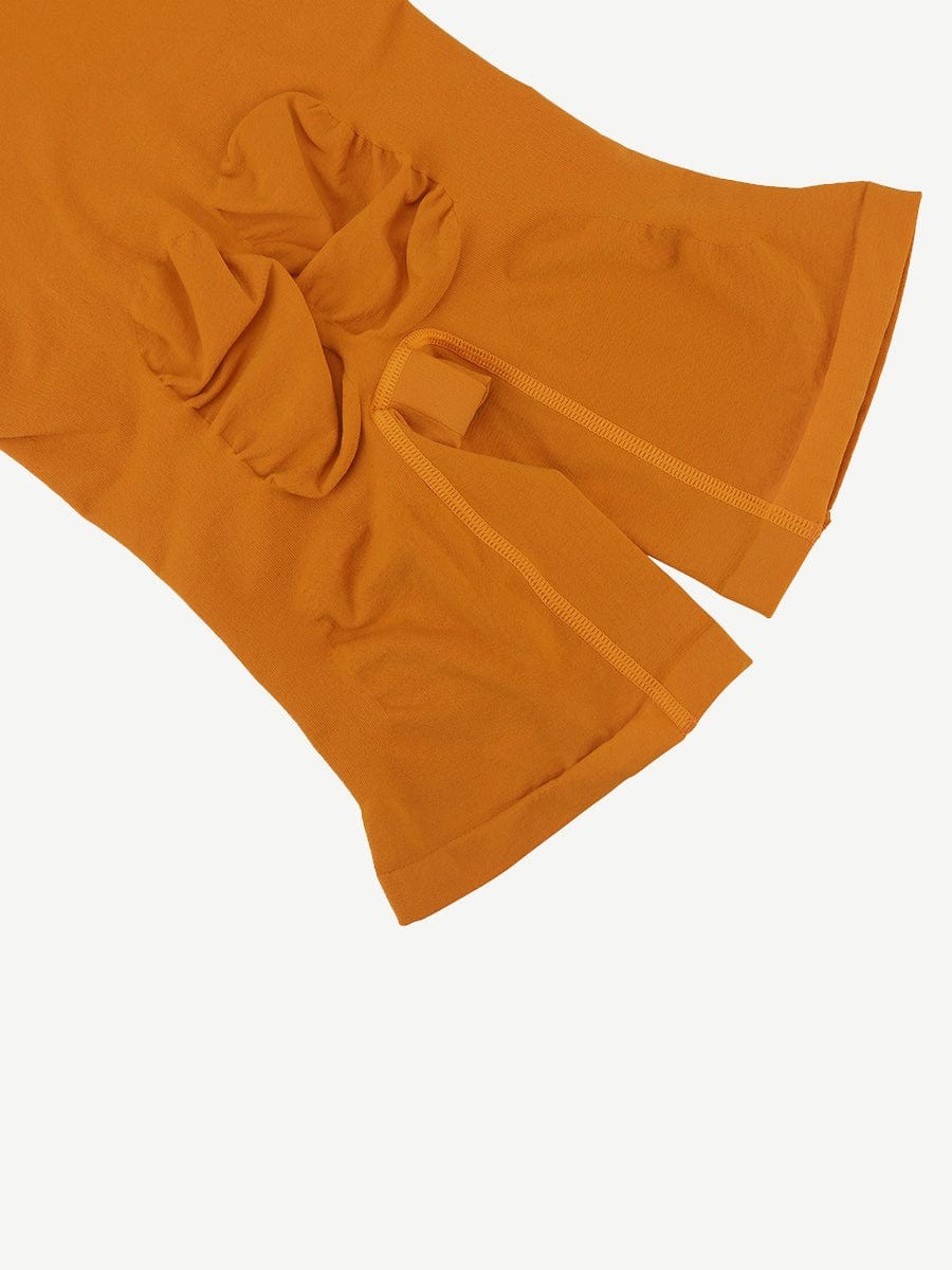 Yellow Seamless Body Shaper Butt Lifter Shapewear