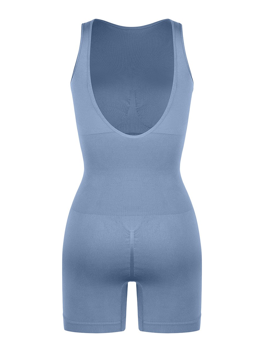 Round Neck Seamless Sexy U Back Shape Shapewear with Removable Cups for Women