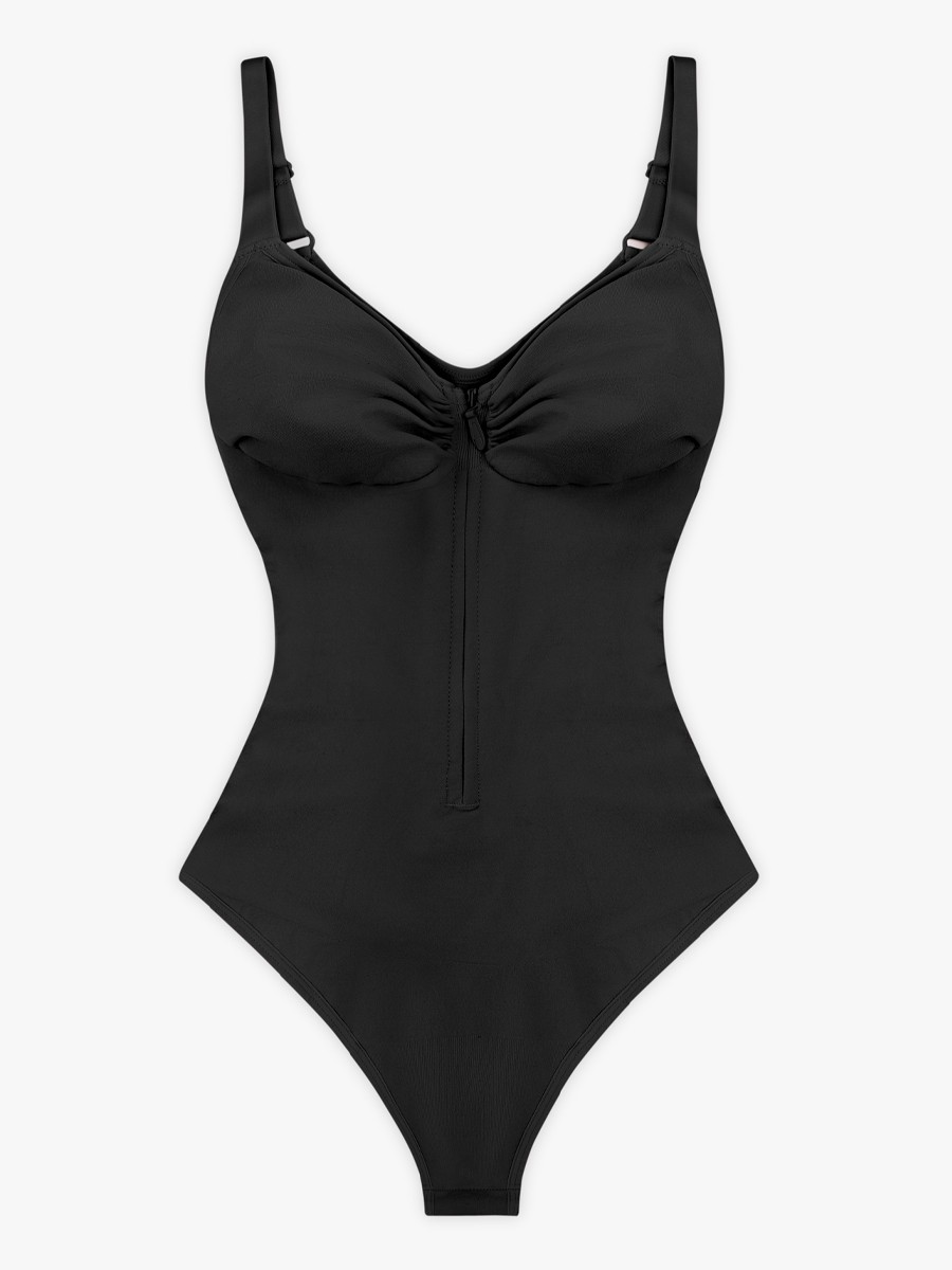 Seamless body shaping bodysuit