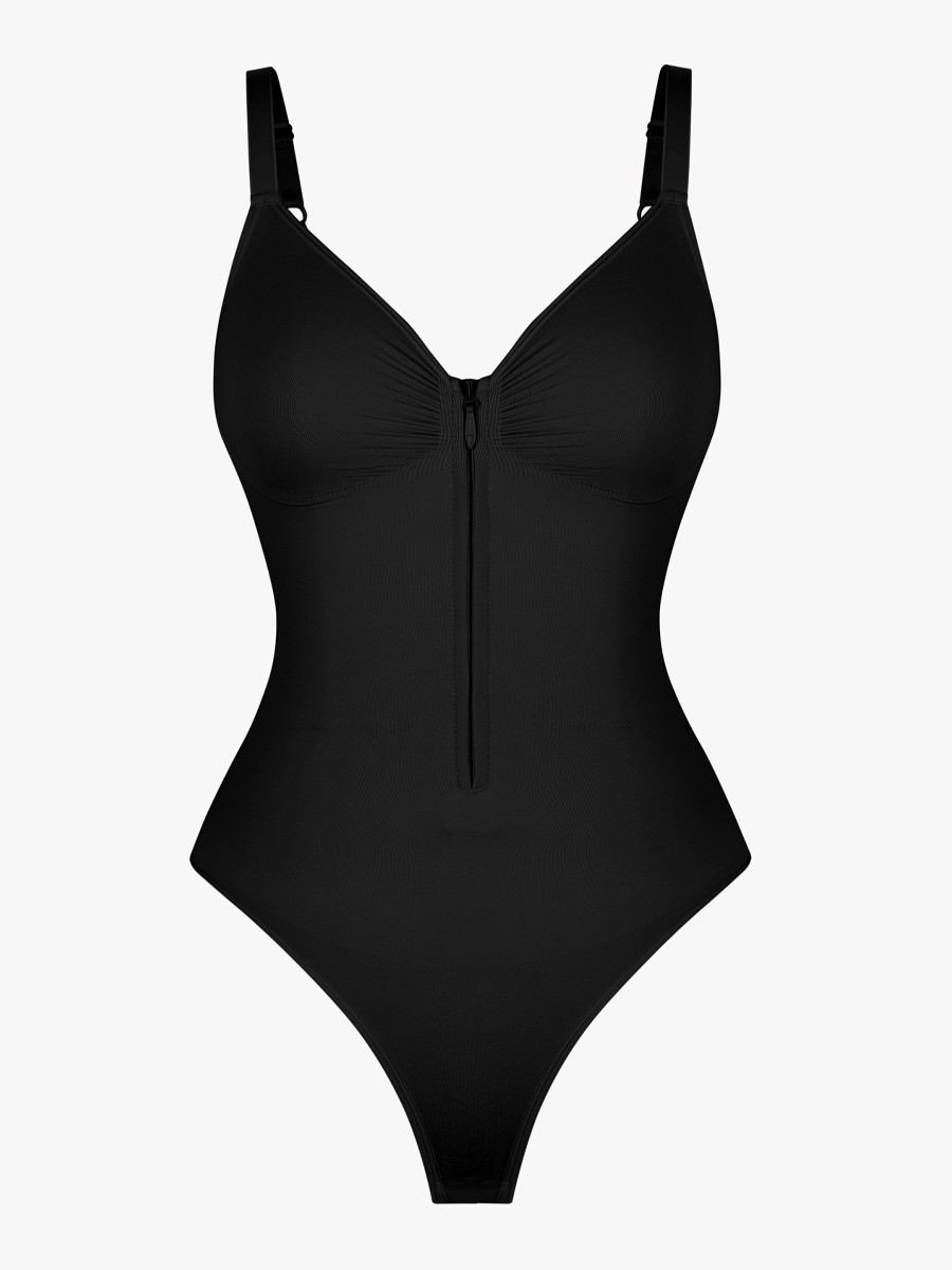 Seamless body shaping bodysuit