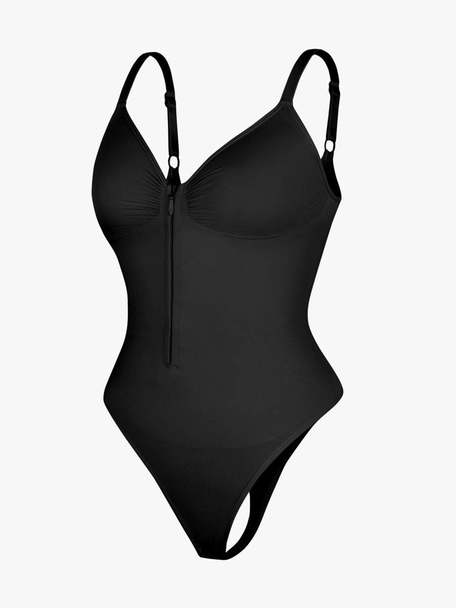 Seamless body shaping bodysuit
