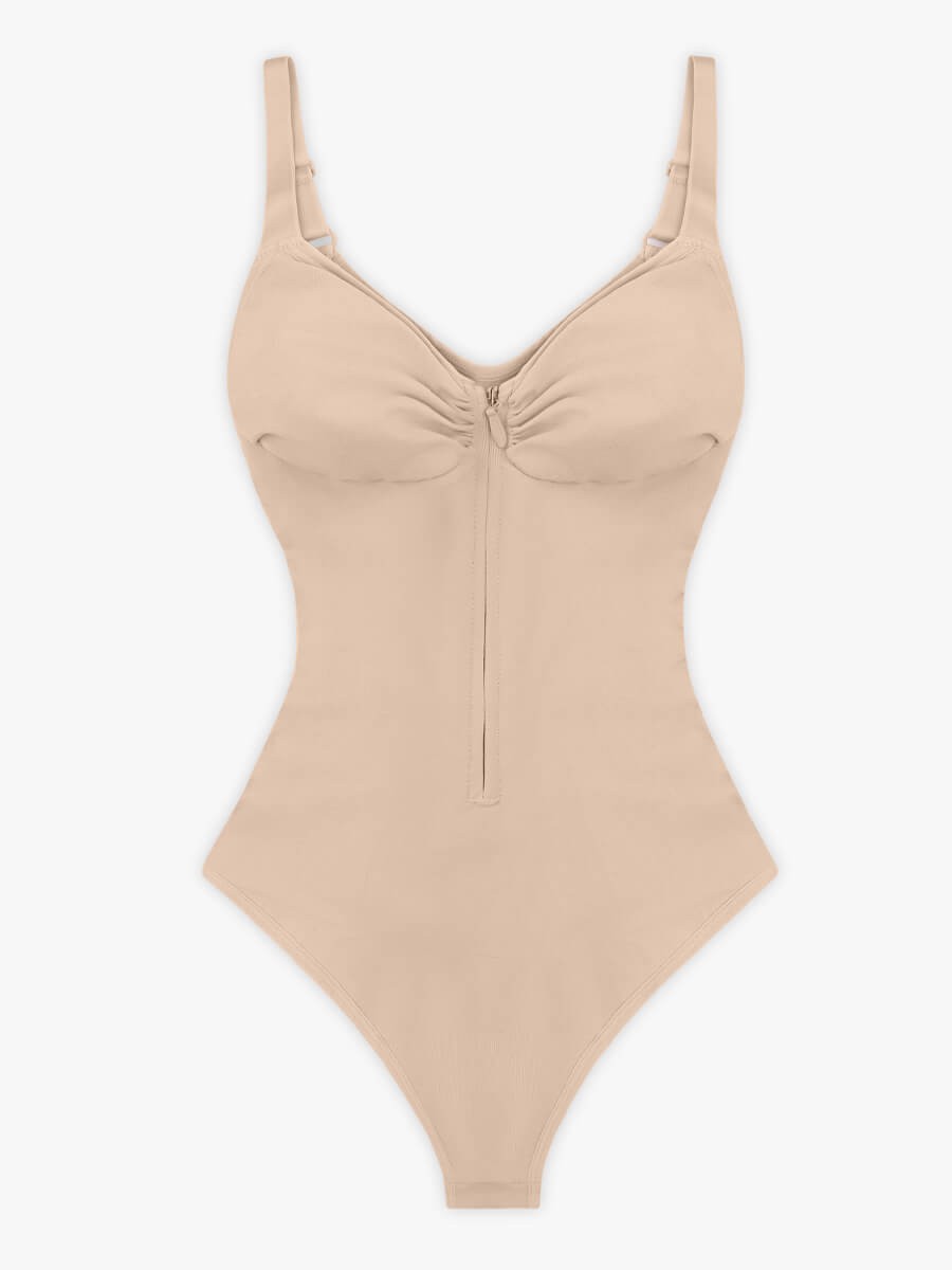 Seamless Sweetheart Neck Chest Support Tummy Control Bodysuit