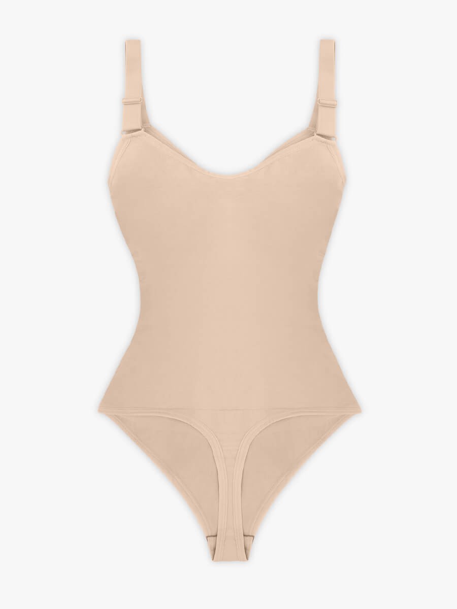 Seamless Sweetheart Neck Chest Support Tummy Control Bodysuit