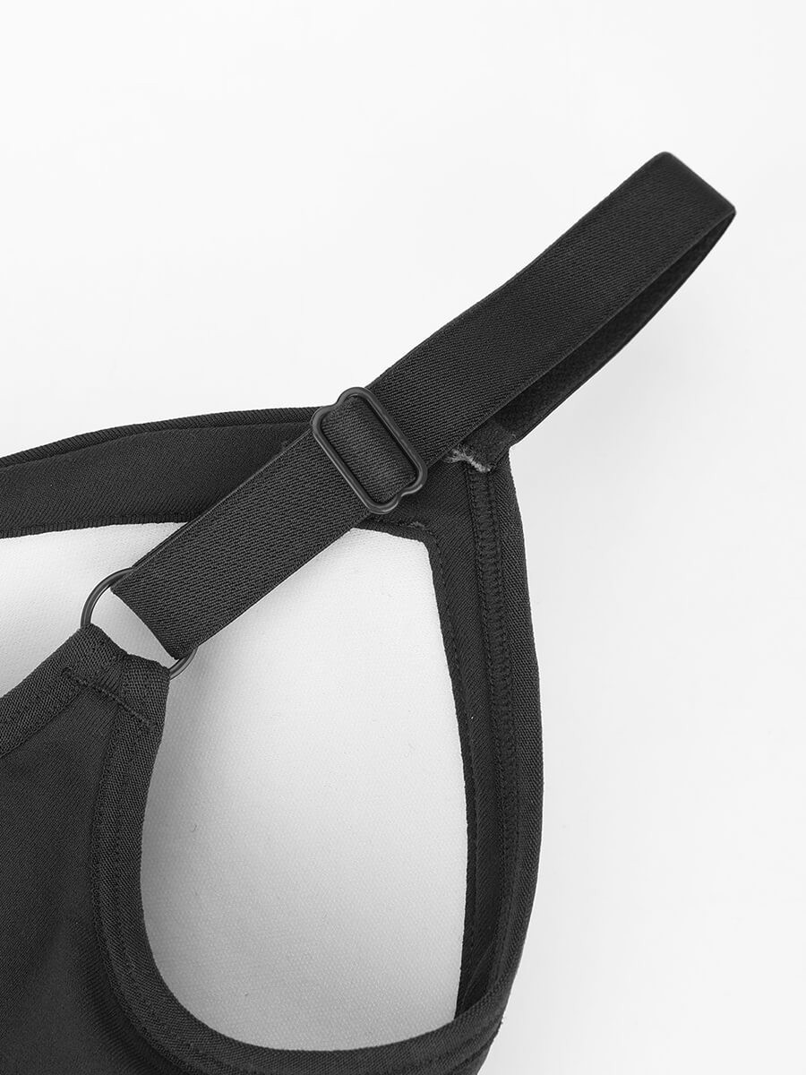 Seamless Built-in Bra Waist and Tummy Control Thong Bodysuit