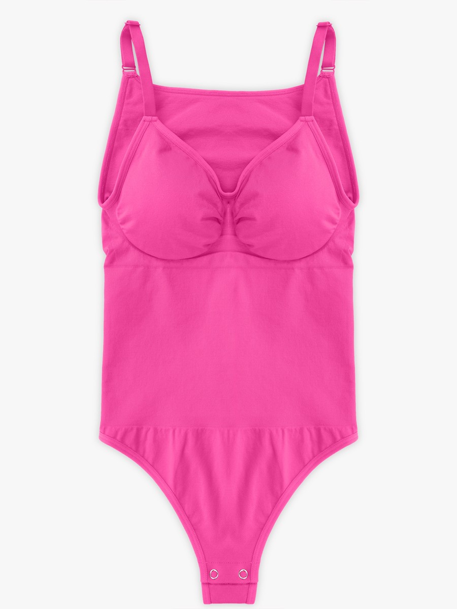 Seamless Bra Free Cami Tummy Control Thong Bodysuit
