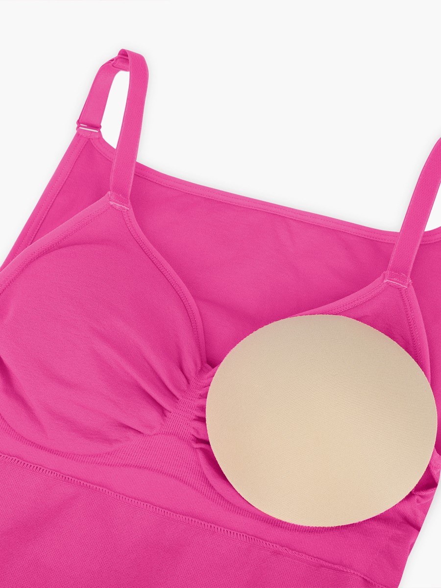 Seamless Bra Free Cami Tummy Control Thong Bodysuit