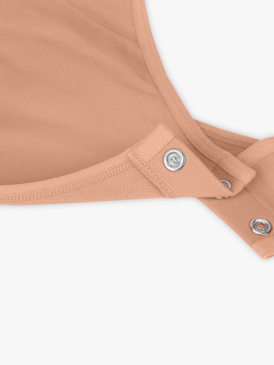 Women Seamless Bra Free Cami Tummy Control Thong Bodysuit with Removable Pads