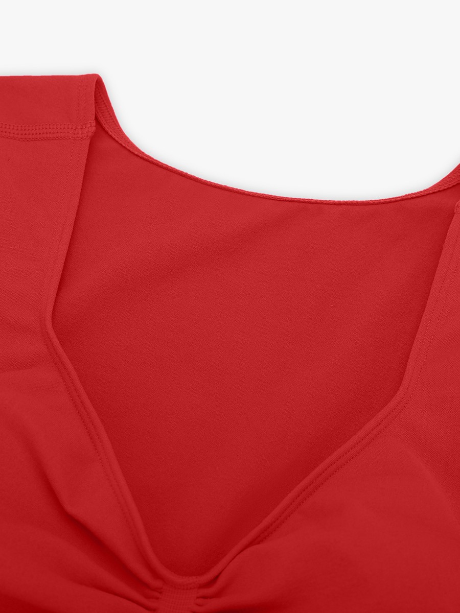 Seamless Bust Support Waist & Abdomen Shaping Thong Bodysuit