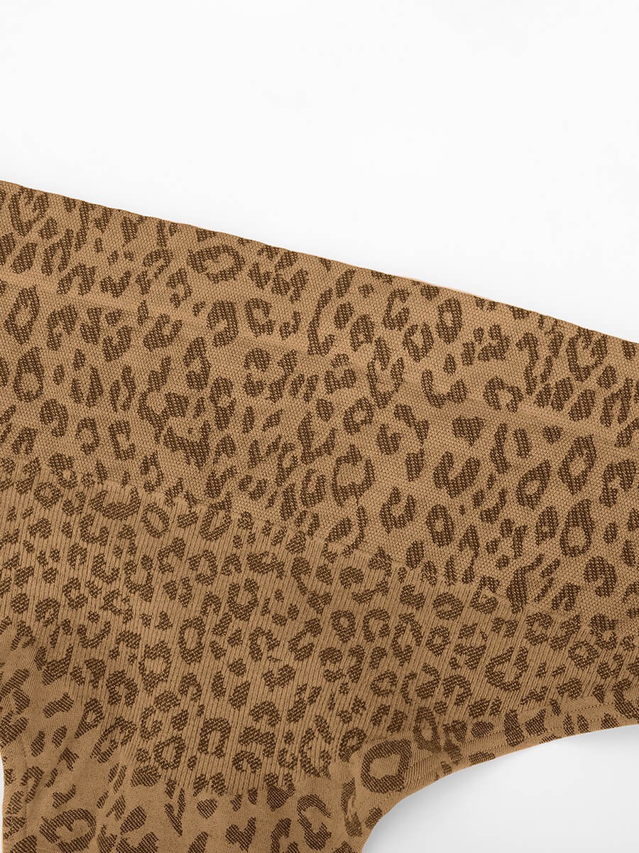 Leopard Print Seamless Tummy Control Crotch Antibacterial Briefs