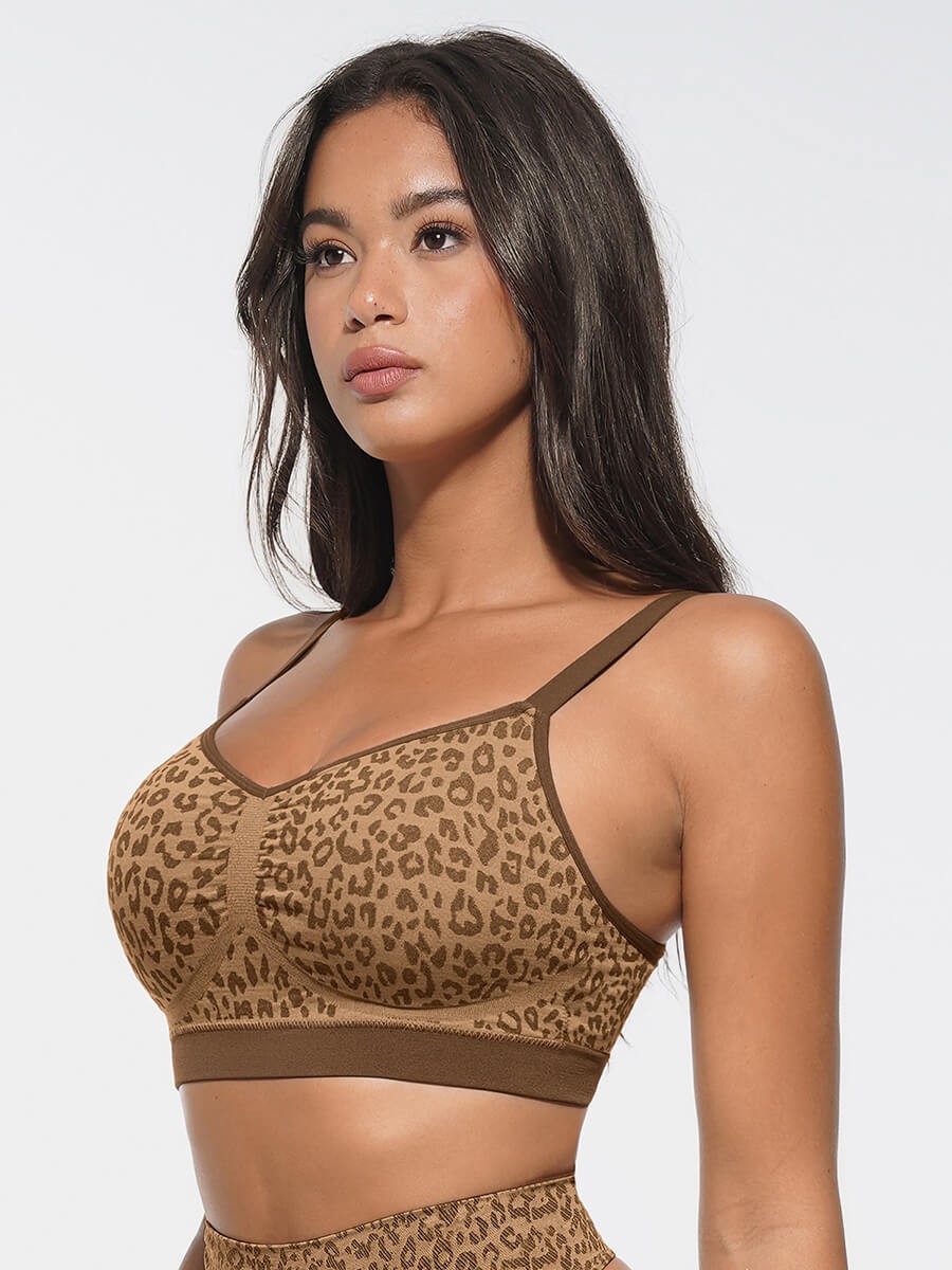 Seamless Bust Support Bra with Adjustable Straps