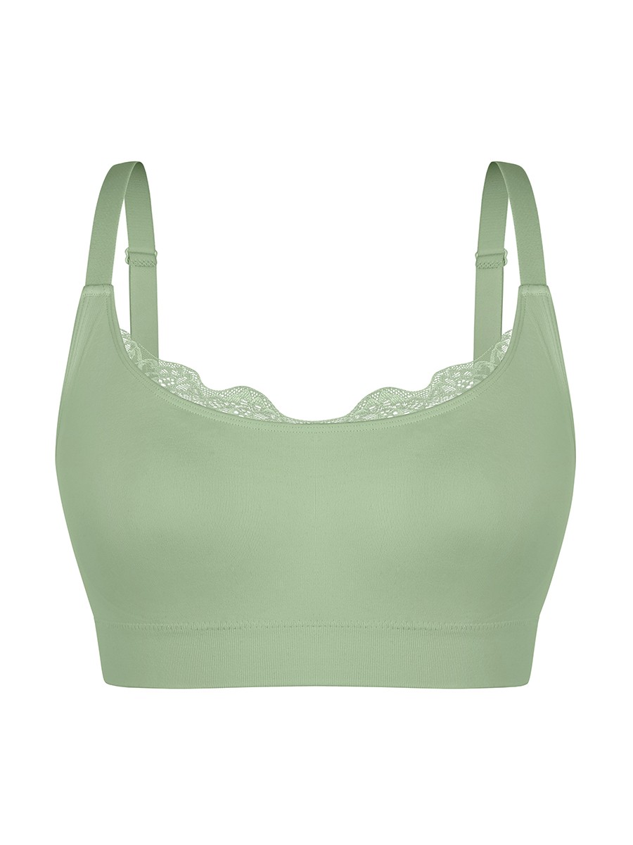 Seamless Scoop Smooth Back Fat Bralettes Bras for Women