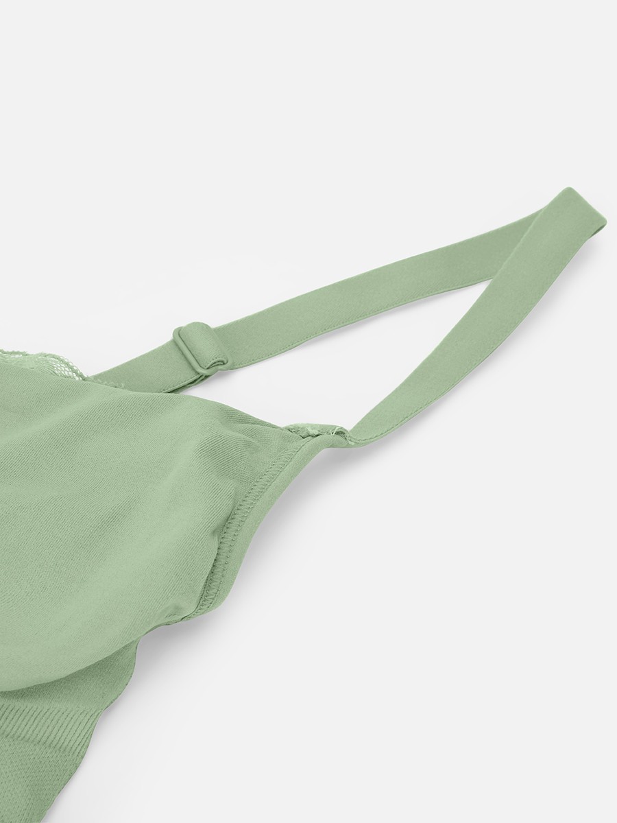 Seamless Scoop Smooth Back Fat Bralettes Bras for Women