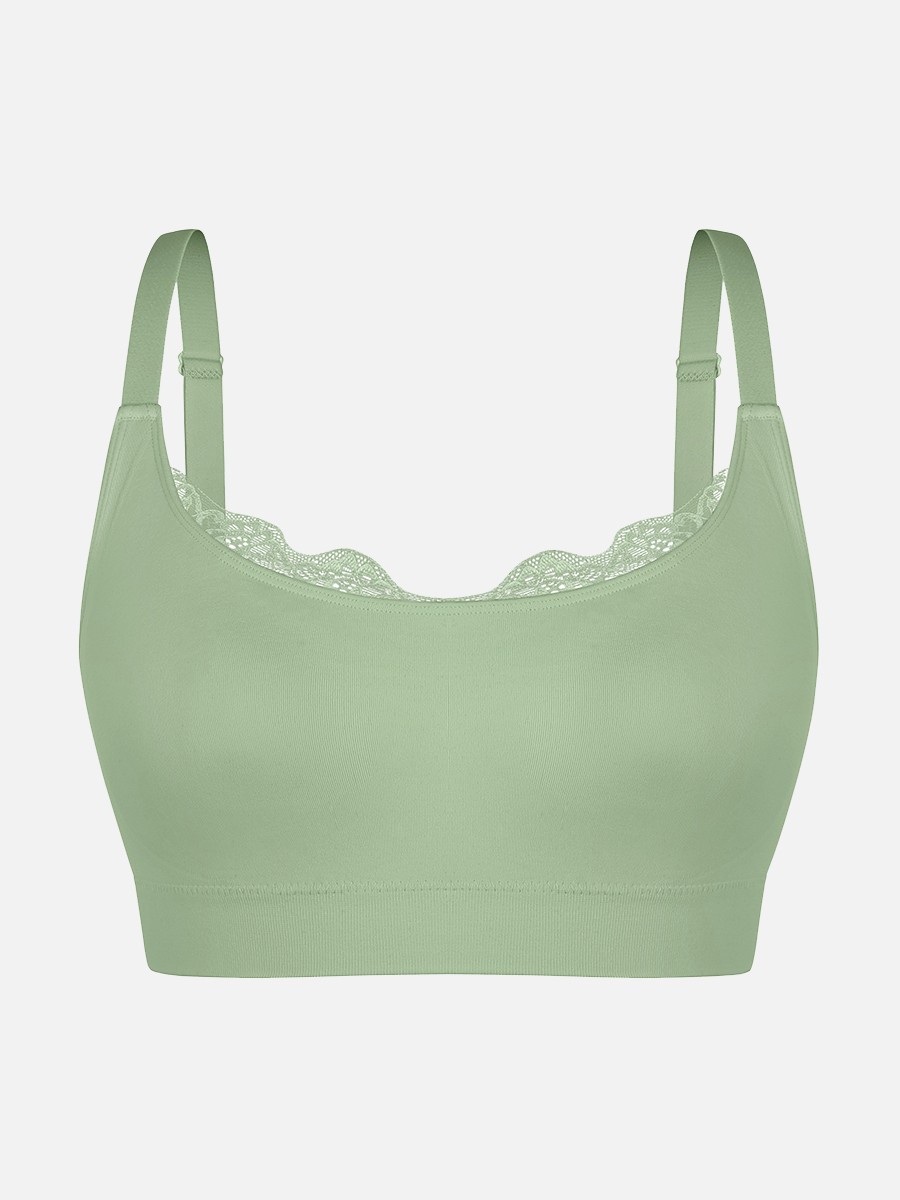 Seamless Scoop Smooth Back Fat Bralettes Bras for Women