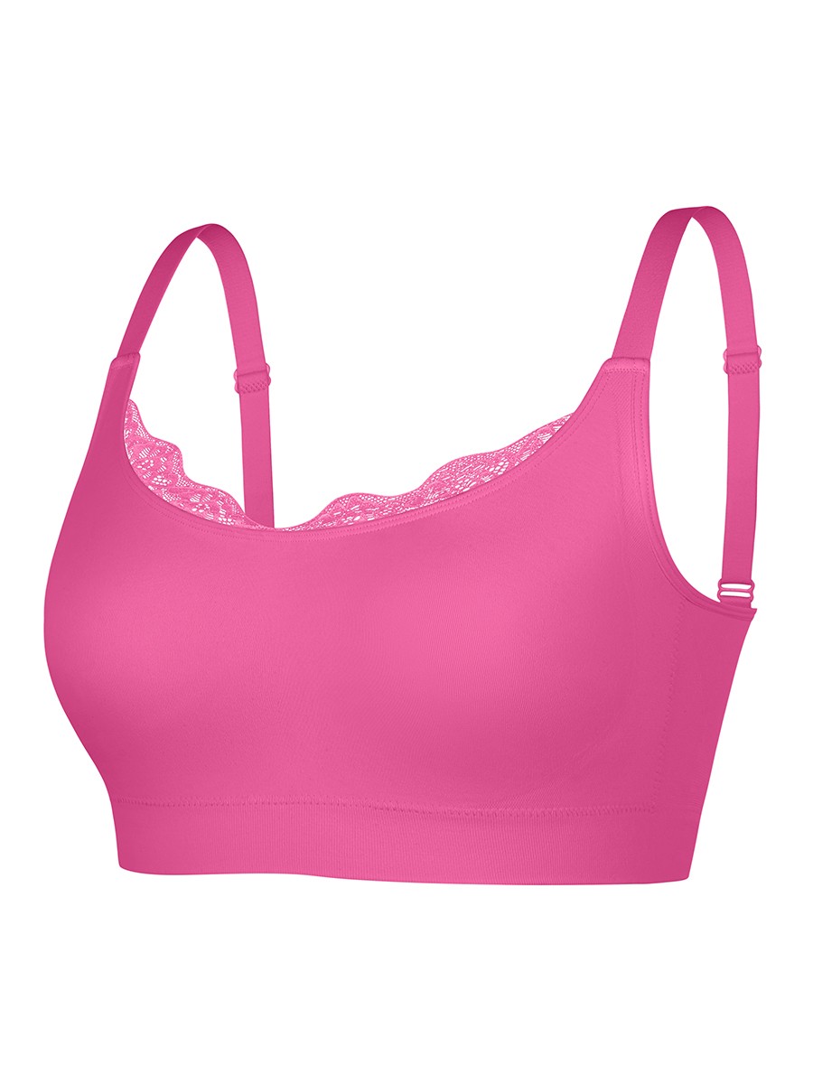 Seamless Scoop Smooth Back Fat Comfortable Everyday Bralettes Bras