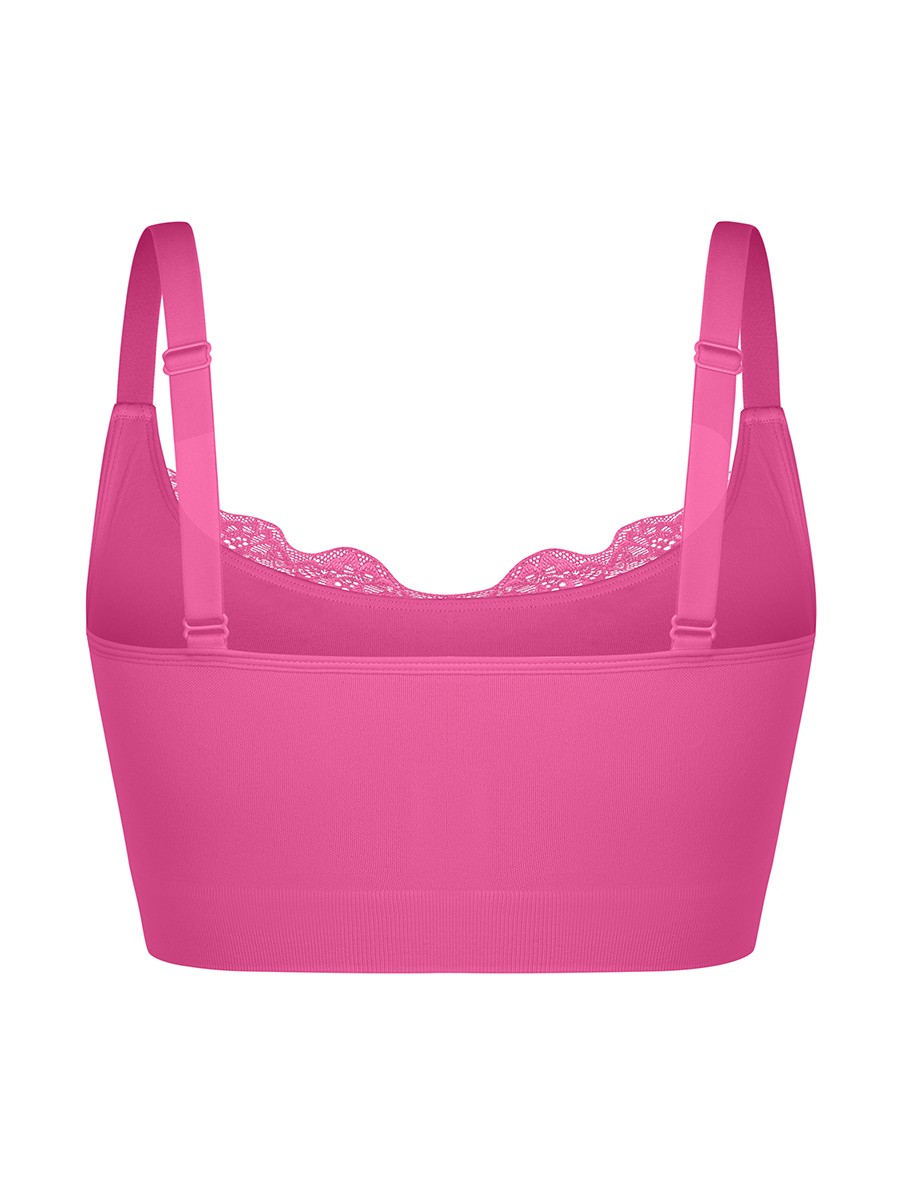 Seamless Scoop Smooth Back Fat Comfortable Everyday Bralettes Bras