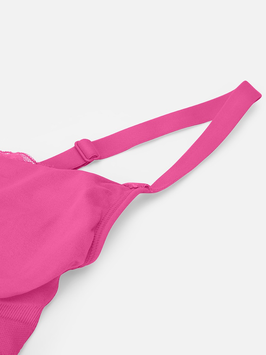 Seamless Scoop Smooth Back Fat Comfortable Everyday Bralettes Bras