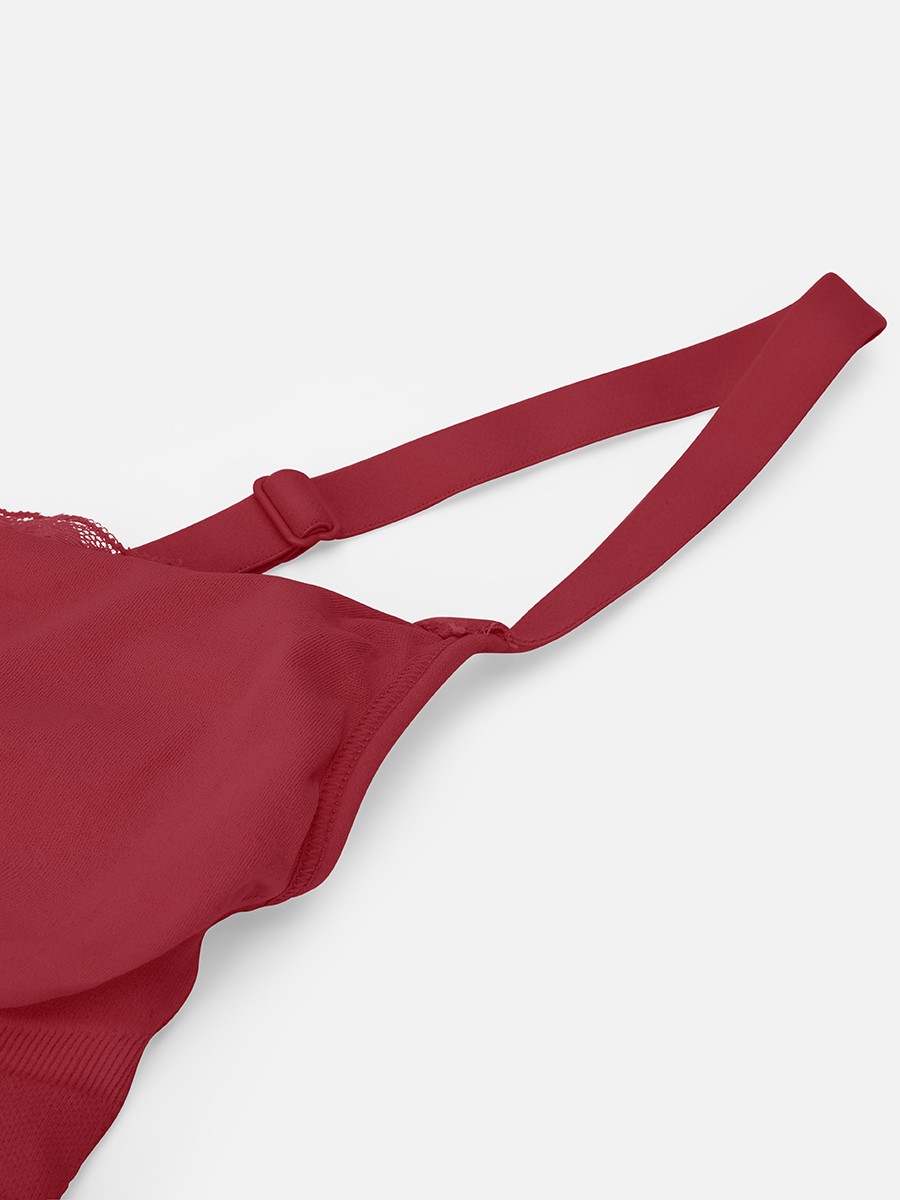 Seamless Scoop Smooth Back Fat Comfortable Everyday Bralettes Bra