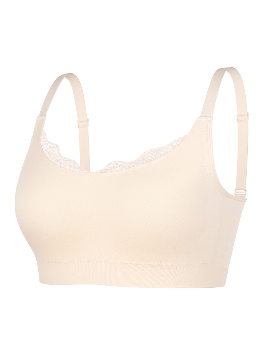 Seamless Scoop Smooth Back Fat Bralettes Bra