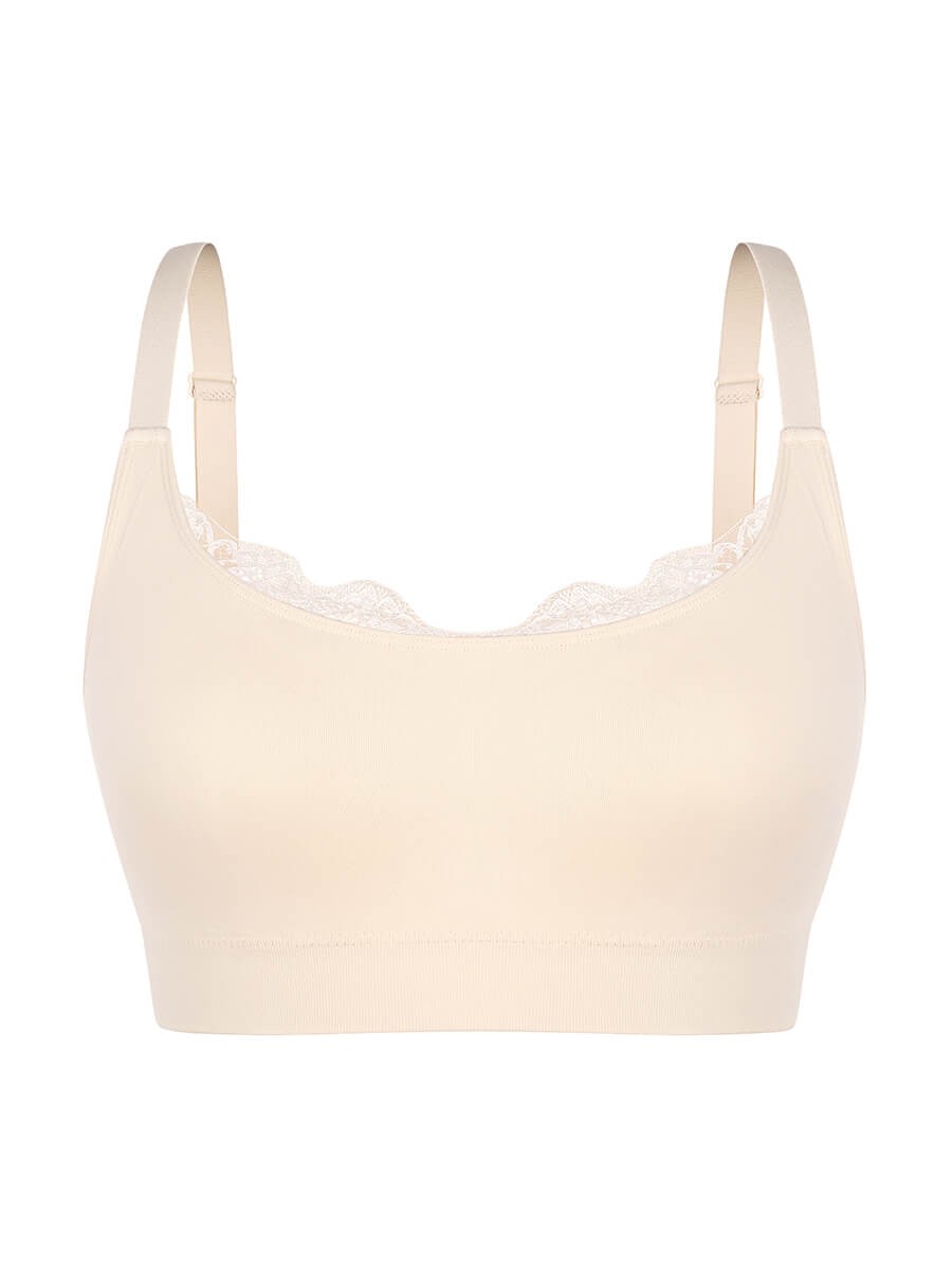 Seamless Scoop Smooth Back Fat Bralettes Bra