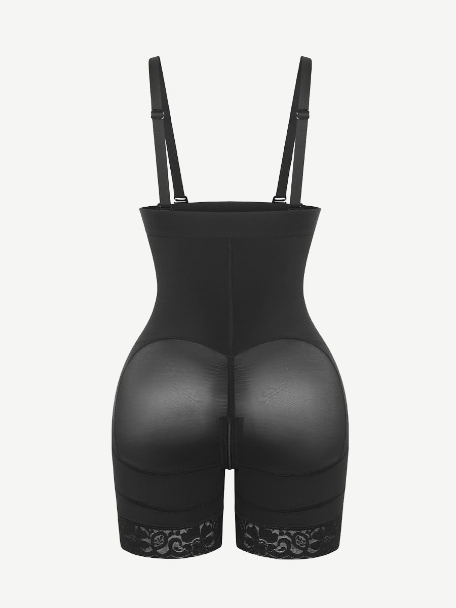 Sexy Lace Firm Compression Latex Buttocks Lifting Shapewear